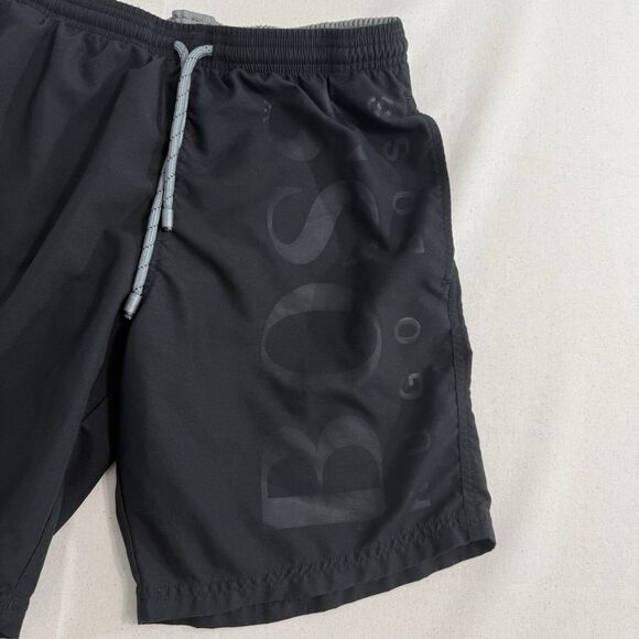 Men's HUGO BOSS Black ORCA Swim Trunks Swimsuit LOGO Small - Picture 5 of 10
